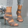 Elegant Stiletto Heels for Women with Zipper Closure