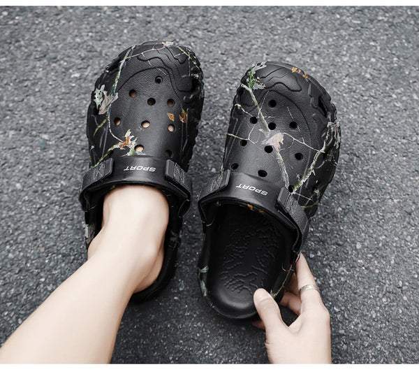 Men's slip-on sandals ideal for travel, home, and outdoor activities