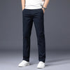 Premium Cotton Stretch Men's Casual Pants in classic colors, featuring a straight-leg design and comfortable spandex blend.