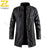 Men's waterproof trench coat in neutral color, perfect for business casual style and urban commuting in spring and fall.