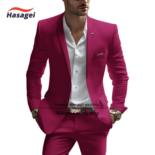 Elegant white summer suit for men, slim fit, notch lapel, perfect for weddings and business events, crafted from premium wool