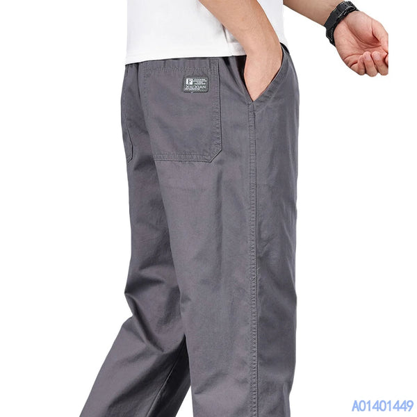Everyday cotton joggers featuring elastic waist and timeless design