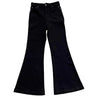 Midnight Voyager jeans in natural light, showcasing the rich black color.