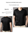 Men's premium v-neck t-shirt in solid color