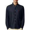 Trendy Men's Embroidered Denim Shirt - Loose Fit