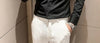 Elegant men's embroidered white long sleeve shirt with turn-down collar, perfect for casual and social events.