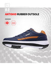 Versatile casual sneakers in genuine Italian leather with anti-slip rubber sole