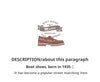 Red brown leather derby shoes with durable rubber sole construction