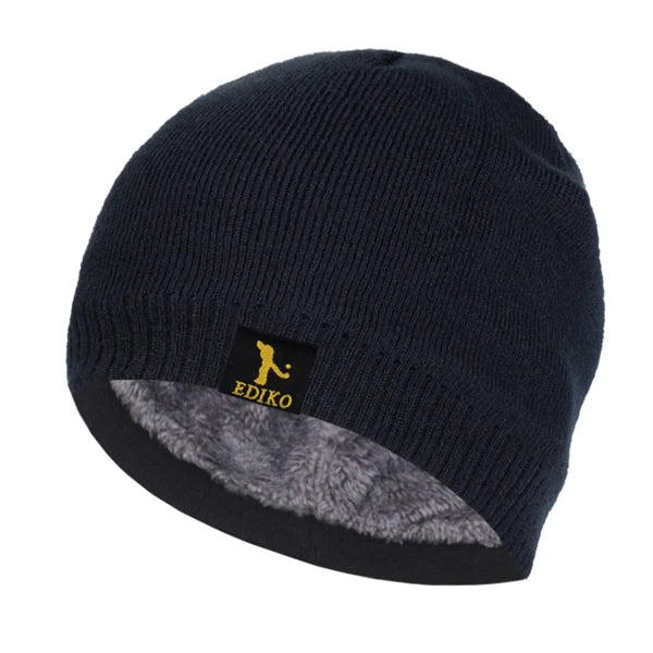 Sand beige Winter Whisperer Beanie, hypoallergenic and soft, ideal for sensitive skin in winter.