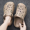 Casual men's sandals with featherweight construction and cushioned footbed