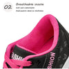 Durable PU platform sneakers with grippy rubber outsole