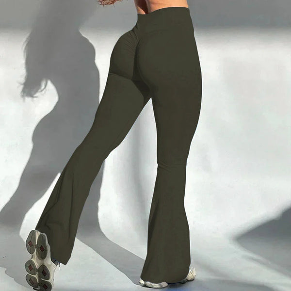 Sculpting high-waist yoga leggings for women with scrunch butt detail, breathable fabric, perfect for workouts and fitness ac