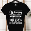 Flattering short sleeve tee with inspirational quote designed for all body types