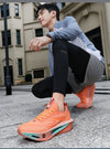 Men's athletic casual shoes with mesh upper and sweat-absorbent insole