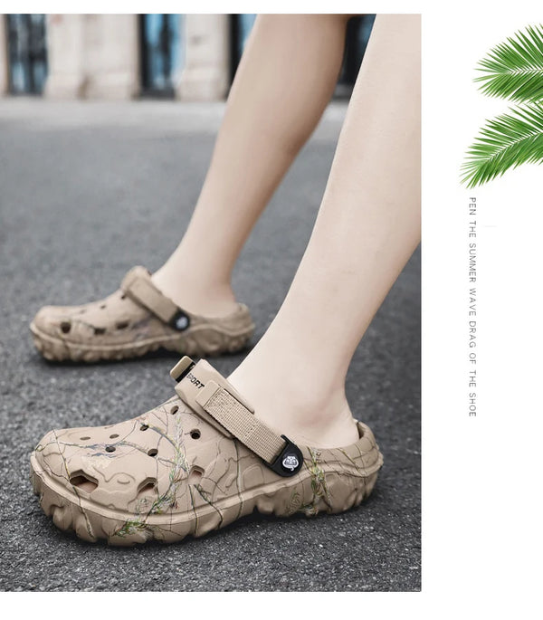 Non-slip men's slides with premium cushioning for extended wear
