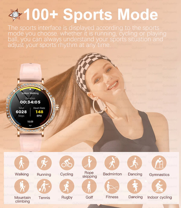 Gleaming Precision smartwatch displaying vibrant AMOLED screen with health tracking features.