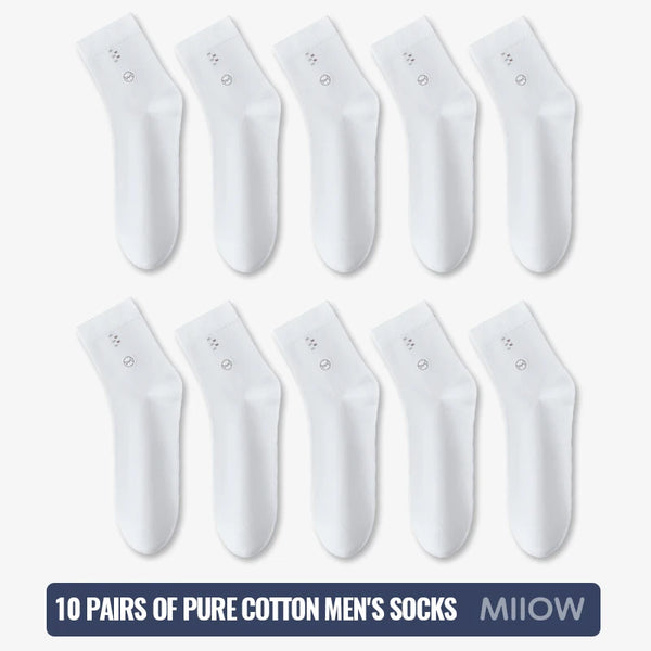 Lifestyle shot of Seamless Comfort Socks paired with business attire.