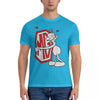 Men's quirky cotton fashion tee with unique graphic design, short sleeves, and round neck for stylish casual wear.