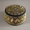 Versatile Muslim cap featuring gold threadwork on breathable fabric for comfortable all-day wear