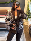 Heritage Fair Isle cardigan with tie waist detail in traditional printed pattern