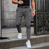 Plaid slim fit suit pants for men, stylish and casual, perfect for autumn and winter, made from premium polyester.