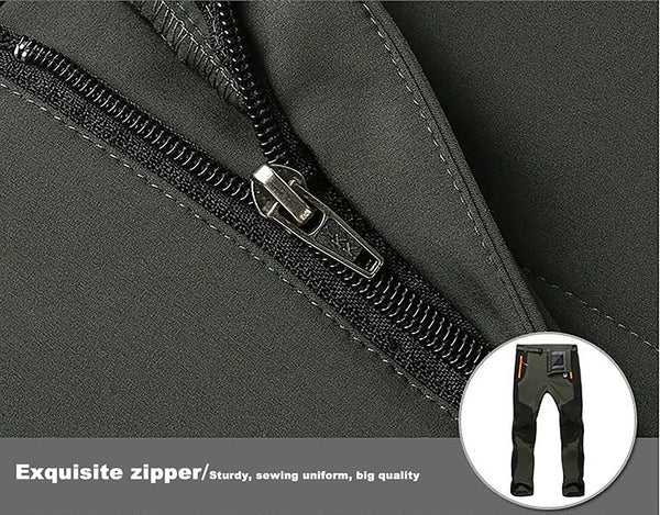 Waterproof fleece-lined hiking pants designed for unrestricted movement
