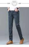 Men's slim jeans pairing well with sneakers or boots