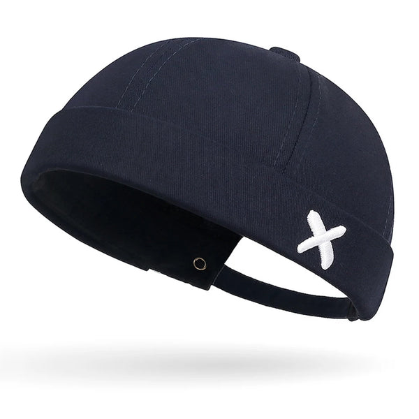 Urban Edge docker cap back view showing adjustable fit technology