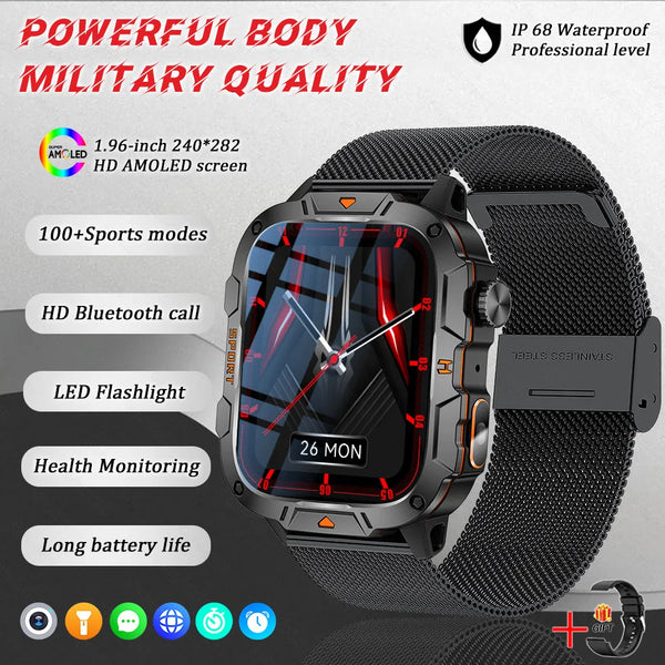 Smartwatch with Bluetooth connectivity for seamless communication.