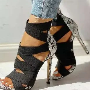 Elegant Stiletto Heels for Women with Zipper Closure