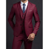 Elegant men's suit in slate gray, ideal for business meetings.