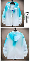 Men's breathable sunscreen windbreaker jacket in stylish design, perfect for outdoor adventures and UV protection.