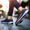 Breathable genuine leather sneakers with non-slip sole for spring and fall wear