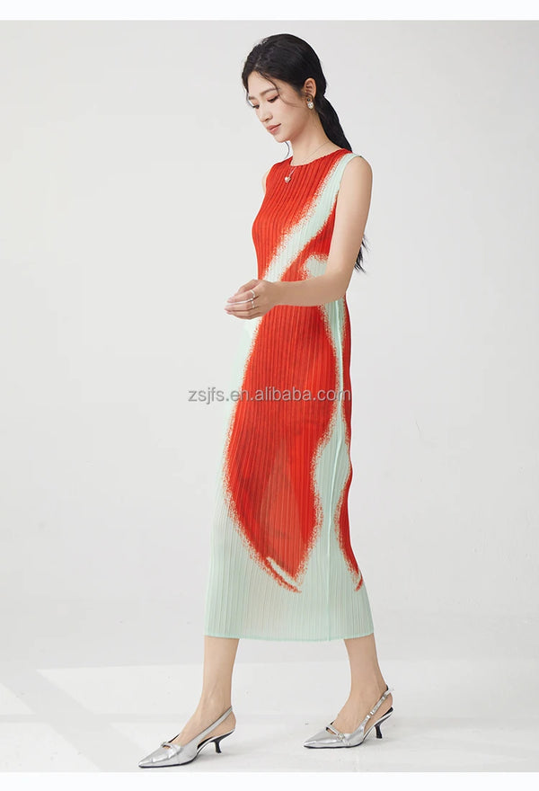 Sunlit Soirée Dress in a light fabric, perfect for warm summer nights.