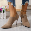 Fashionable dark green stiletto heels with a chic pointed toe for stylish outfits.