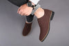 Waterproof men's dress shoes for versatile styling.