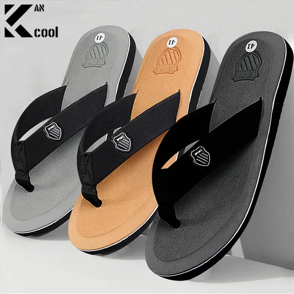 Summer Stride non-slip flip flops for men in casual outdoor setting