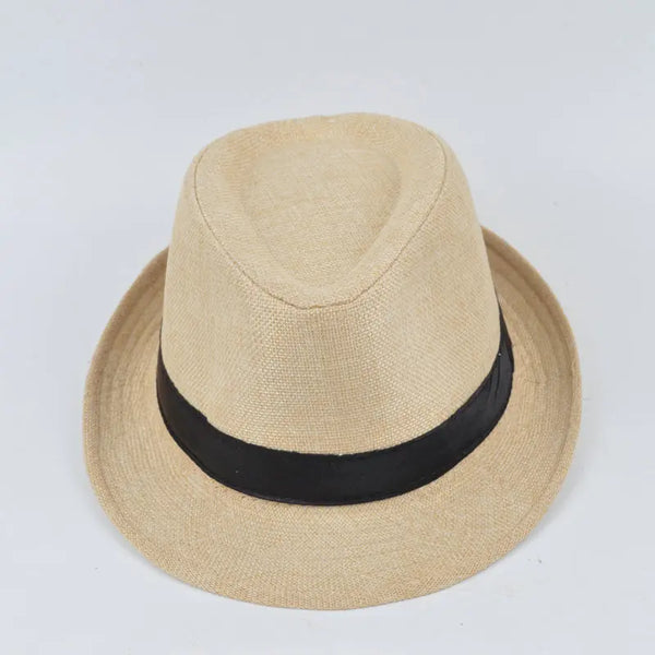 Stylish sun visor fedora, perfect for weddings and outdoor events.