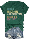 White women's tee with playful animal graphic print and regular fit