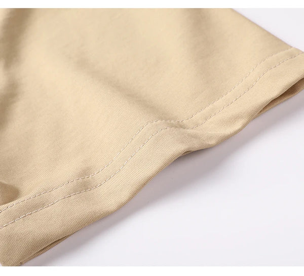 Soft silk cotton v-neck tee for everyday wear