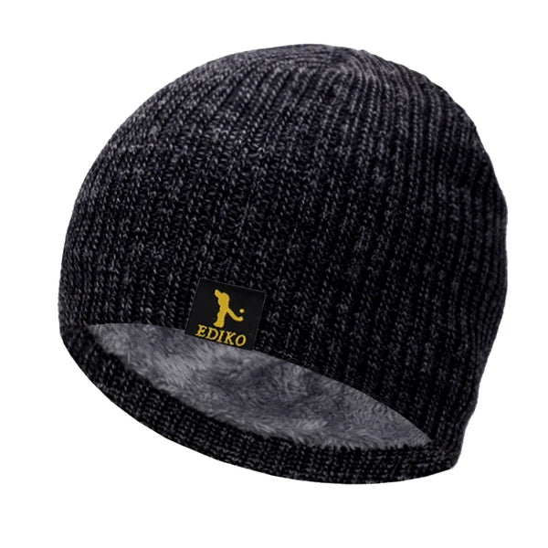 Cobalt blue Winter Whisperer Beanie, expertly woven for thermal comfort and a snug fit.