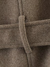 Polyester jacket with belted waist and relaxed silhouette for effortless style
