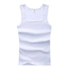 Men's summer tank top with breathable cotton construction for gym and street style