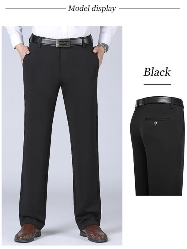 Versatile men's trousers in breathable fabric perfect for spring and summer office wear