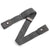 Buckle-free elastic belt in black and blue, adjustable 85-115cm, perfect for comfort and style for men and women.