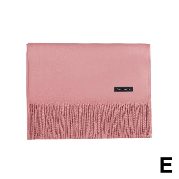 Fashionable winter scarf in classic black, perfect for layering.