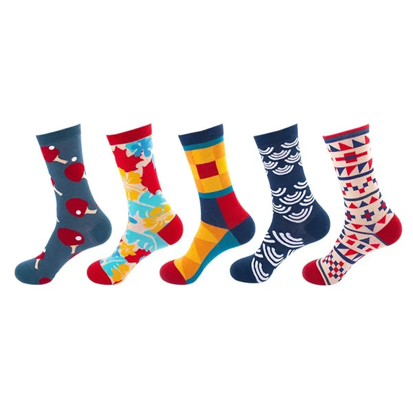 Vibrant dress socks that spark conversations and compliments.