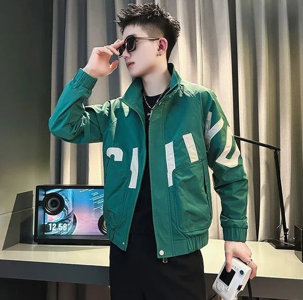 Stylish Men's Slim Fit Safari Jacket in cotton-polyester blend, perfect for autumn and winter outdoor adventures.