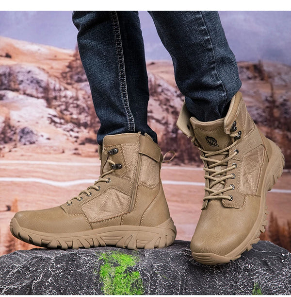 Comfort-focused Trailblazer Boots with padded collar for support.