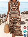 Practical pocketed floral sundress with romantic bohemian aesthetic